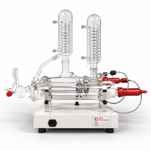 Sistema de Destilación de Agua Doble OPTI-D-8 para Laboratorio, Construcción en Vidrio Borosilicato con Tecnología de Calentador de Cuarzo - Product Image 4