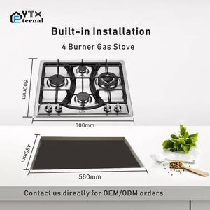 OEM personalizzato 4 fuochi cucina in acciaio inox piano cottura a <span class=keywords><strong>Gas</strong></span> ad alta efficienza energetica per la cucina di classe di cucina a casa - Product Image 3