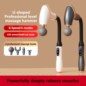 Pistolet de massage électrique portable Meridian Tapping pour tout le corps avec 4 têtes de massage Home Back Fascia <span class=keywords><strong>Masseur</strong></span> - Product Image 2