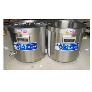 Industrial Electric/Gas Heating Boiling 304 Stainless Steel Cooking Pot Commercial Jacket Kettle With Lid