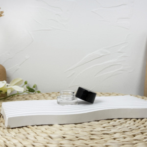 1oz 2oz 3oz 4oz Envases de flores redondos transparentes vacíos Frasco de vidrio resistente a los niños a prueba de niños con tapa CR - Product Image 5