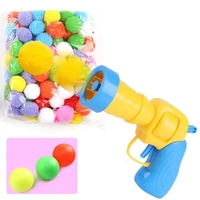 Vente chaude chat jouet pistolet interactif chat en peluche jouet Mini lanceur tir pistolet jeux extensible peluche balle jouets