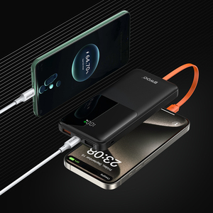 แบตสำรองพกพา BWOO <span class=keywords><strong>Mini</strong></span> พร้อมสายในตัวสำหรับ <span class=keywords><strong>iPhone</strong></span> รองรับการชาร์จเร็ว PD 22.5W ความจุ 10000mAh - Product Image 5