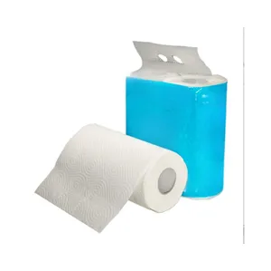 Polpa monouso Mega rotolo di carta da cucina asciugamani di carta da cucina fabbrica di acqua assorbita elementi essenziali 100% pura polpa di bambù