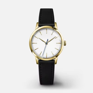 Women Quartz <b>Watch</b> 30mm Case Stainless Steel Movement Customized logo Dial Genuine Leather Lady <b>Watches</b> Wholesale - Product Image 2