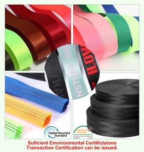 Nylon personalizzato di fabbrica campione gratuito stampato Jacquard eco-friendly riciclato resistente in Nylon poliestere fettuccia per la borsa cintura cinturino - Product Image 3