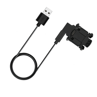 Adaptador de Carga de Repuesto para Reloj Garmin Descent Mk1, Base de Carga Magnética para Pulsera Inteligente, Cable USB con Revestimiento de PVC y TPE, Carga de 1A, Color Negro