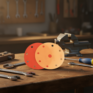 แผ่นขัดทีเทค 15 รู 500 กริต แบบติดตีนตุ๊กแก พร้อมแผ่นรองฟิล์ม - Product Image 3