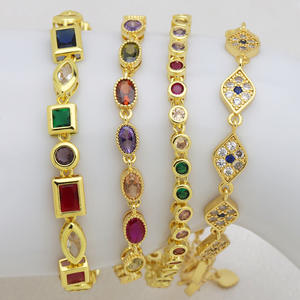 Nuevo y Moderno Collar con Colgante de Ojo de Diablo y Flor, Chapado en Cobre de 18K con Circonita, Estilo Europeo Americano, Resistente a la Decoloración, para Mujer - Product Image 4