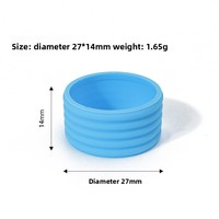 Anneau de poignée extensible en silicone personnalisé pour raquette de pickleball, bande de finition pour raquettes de tennis et de badminton (overgrip) - Vente en gros