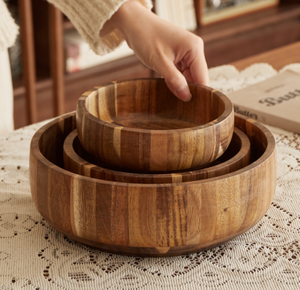 Bols en noix de coco épaissis de haute qualité |   Plat de service multi-usages pour salades, fruits, glaces, noix et céréales, compatible lave-vaisselle, écologique, idéal pour les fêtes - Product Image 1