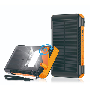 Cargador Solar Portátil, Banco de Energía Portátil, Cargador Solar para Móviles, Banco de Energía de 10000 mAh con Cable Integrado - Product Image 3