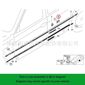 Clips de Moldura Lateral Shuangxuan 51138166675, Correa de Nylon, Funda de Goma Azul para BMW 525i 528i 530i - Product Image 5