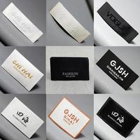 Fabricant d'étiquettes de col de vêtement tissées de luxe à haute densité personnalisées Logo personnalisé de luxe pour l'emballage des vêtements et les produits d'impression