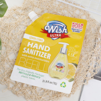 Pochette à bec verseur jetable en PE pour lessive liquide et savon pour les mains 100ml/250ml Emballage de qualité alimentaire Utilisation pour les soins personnels