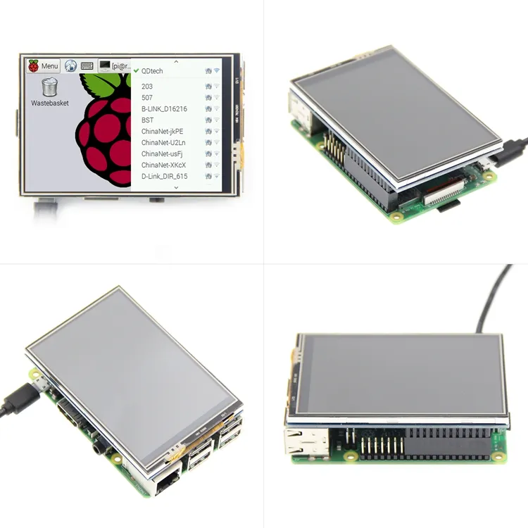 3,5 polegadas Touch Screen para todos Raspberry Pi Modelo SPI TFT LCD Mini Display com caneta