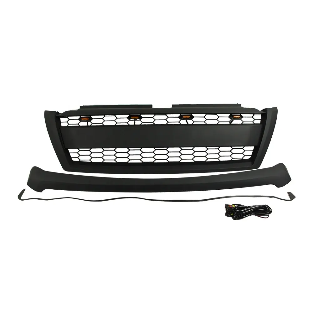 4x4 Off road Auto Parts Other Exterior Accessories Front Grill Car Grille With LED Fit For LandCrusier Prado FJ150 2014-2018