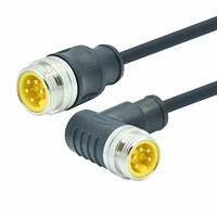 Impermeable IP67 Color personalizado Amarillo/Naranja Cable Automatización M12/M8/M5 7/8 Conector eléctrico para soluciones personalizadas