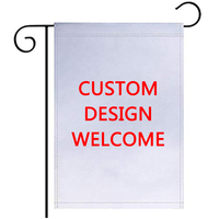 12x18 pouces, impression par sublimation, drapeau de jardin personnalisé
