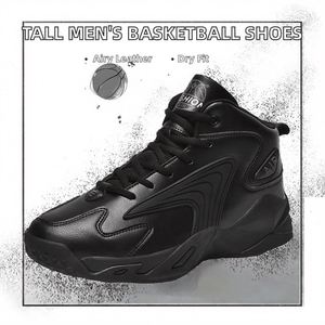 Chaussures de basketball personnalisées grande taille pour hommes, baskets en cuir respirantes antidérapantes pour le printemps, chaussures décontractées légères rehaussantes - Product Image 2