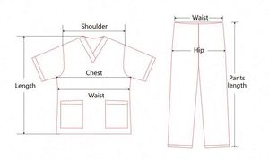 Tenue Médicale Esthétique : Ensemble Blouse Col V et Pantalon – Tenue d'Infirmière Décontractée pour Hôpital – Blouse et Pantalon Médicaux - Product Image 6