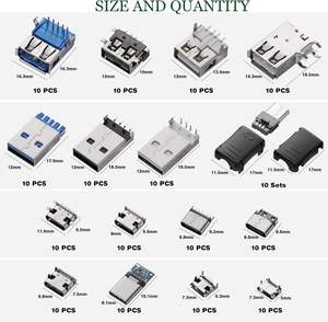 180PCS USB 2.0 3.0 A-type C-type MICRO USB Connection Box Male and Female Plug Board MINI - Product Image 5
