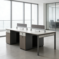 Mobilier de bureau moderne, poste de travail ouvert, bureau pour personnel, solution de poste de travail modulaire, 2, 4, 6, 8, personnalisable