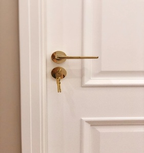 <span class=keywords><strong>Porte</strong></span> intérieure en MDF à panneau lisse, design moderne, étanche et insonorisée, pour chambre, appartement, hôpital - Vente en gros usine - Product Image 3