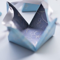 Boîtes Carrées Croisées pour Dragées Bonbons, Boîtes Cadeaux d'Ange pour Décoration de Baptême, Anniversaire, Mariage et Baby Shower