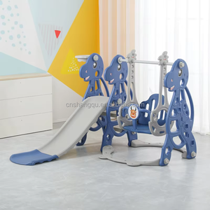 Ensemble de balançoire et toboggan 3 en 1 VSUCH pour enfants, aire de <span class=keywords><strong>jeux</strong></span> intérieure, toboggan multifonctionnel pour enfants et balançoire pratique - Product Image 1