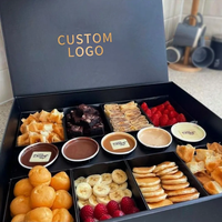 Caja de Embalaje de Comida Feliz de Grado Alimenticio Personalizada para Llevar Papas Fritas Hamburguesa Comida Rápida Caja de Papel para Llevar Caja de Pollo Frito