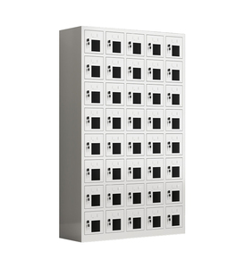 40-türiges Handy-Ladesp eicher Schließfach schrank Smart USB-Ladesystem Elektronisch für Schul gymnastik Büro Flughafen Metall - Product Image 1