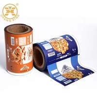 Sac en plastique pour oreiller d'impression rotogravure pour flocons de maïs / chips, en-cas soufflés, chips de pommes de terre, film d'emballage