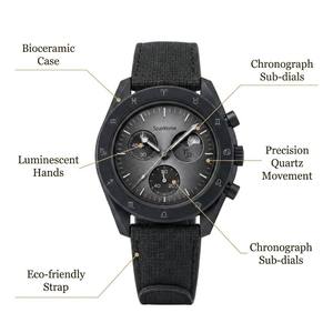 Reloj Cronógrafo Mission Bioceramic Miyota, Serie Space Planet, Edición Zodiac, 42 mm, Analógico, Cuarzo, Cristal, Correa de Goma, Moda - Product Image 6