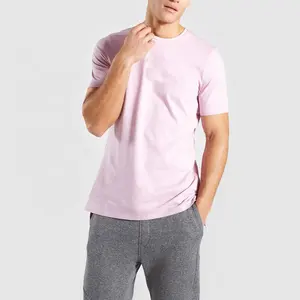 2023 नए उत्पादों के लिए पुरुषों नई शैली पुरुषों के कपड़ों की थोक 94% कपास 6% elastane टीशर्ट पुरुषों