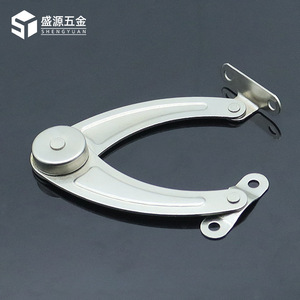 Poignée de support de porte d'armoire en fer nickelé courbée de 4 pouces Shengyuan, quincaillerie pour meubles - Product Image 2