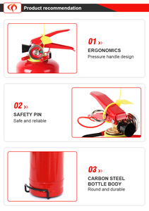 ถังดับเพลิงชนิดผงเคมีแห้งแบบพกพา ABC ได้รับการรับรองมาตรฐาน 3C อุปกรณ์ดับเพลิง ถังดับเพลิง - Product Image 6