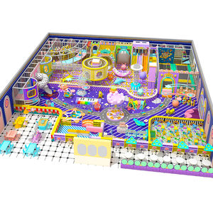 <span class=keywords><strong>Labyrinthe</strong></span> de terrain de jeu intérieur pour enfants sur le thème écologique avec jeux intéressants Carrousel d'épandeur de boules à glissière en tube transparent - Product Image 1