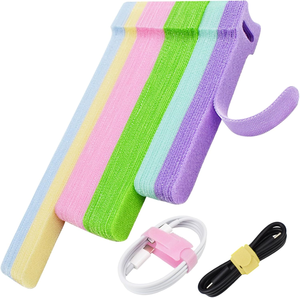 Пряжка многоразовая на заказ, шнур для запястья, крюк, петля, самоклеящийся крепежный ремешок для часов, кабельные стяжки, ремни 100% нейлона - Product Image 6