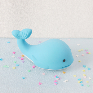 床の机で遊ぶ赤ちゃんのためのPaisen工場カスタムクジラシリコーンティーザー象フォーム幼児用おもちゃ - Product Image 2