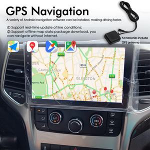 Autoradio 8+128 Go avec commande vocale IA et CarPlay pour Jeep Grand Cherokee 2012, navigation GPS, Android 13, lecteur multimédia stéréo vidéo 2DIN - Product Image 6