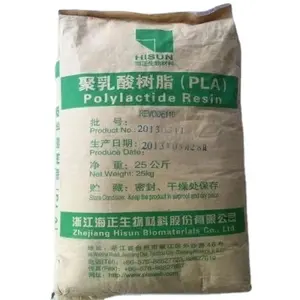 Pelet PLA bahan baku plastik asam Polylactic resin PLA tahan suhu tinggi untuk botol dan sedotan aman untuk makanan