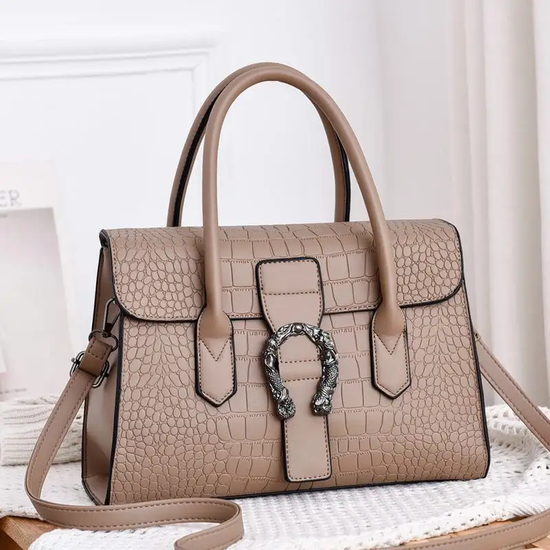 top handle satchel large capacity pu leather solid large handbags for women with removable crossbody strap