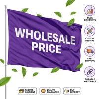 Drapeau promotionnel personnalisé avec logo, fabricant OEM, polyester imprimé sur mesure, intérieur/extérieur, 3x5, prix abordable, en gros pour la publicité Y