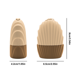 Rouleau de massage facial en silicone en forme de coquille pour la relaxation, idéal pour la maison et les voyages - Product Image 2