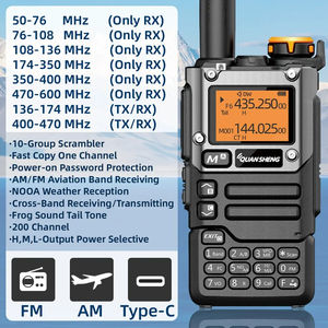 Портативная рация QANSHENG UV K5 (8), портативная рация Am Fm, двухсторонняя радиостанция, радиолюбительский беспроводной комплект, приемник большого радиуса действия - Product Image 2