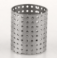 Tube en maille d'acier inoxydable de 1 mm d'épaisseur, cylindre perforé rond, filtre pour liquide, pour pompe et composants de moteur