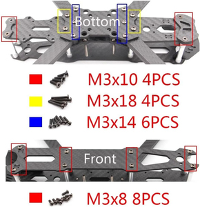Mark4 V2 <span class=keywords><strong>10</strong></span>-inch sợi carbon khung tương thích 3115 động cơ 1050 cánh quạt RC FPV tự do tầm xa bay không người lái phụ kiện - Product Image 6