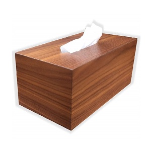 Porte-boîte à mouchoirs en bois rustique pour la décoration de la maison de style farmhouse, la salle de bain, la chambre, la cuisine et l'organisation du bureau - Product Image 1
