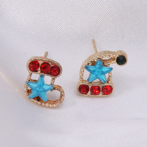 Pendientes de circonita con forma de árbol de Navidad, copo de nieve y campana para <span class=keywords><strong>mujer</strong></span>, a la moda, venta directa de proveedor mayorista - Product Image 4